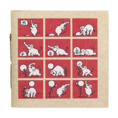 WoW! Carnet bio avec couverture et papier fabriqués à partir de bouse d'éléphant. Le carnet a une couverture de 400 g/m² et contient environ 96 feuilles / 192 pages de papier vierge recyclé, sans bois (100 g/m²). Il peut être utilisé sans risque et bien sûr il ne sent pas la bouse ! Les avantages de l'utilisation de ce papier fertilisant incluent : moins de déforestation, moins d'utilisation de produits chimiques dans le processus naturel de production, réutilisation de l'eau après production du papier et moins de déchets.    Un éléphant produit 500 kg de fumier chaque jour, assez pour produire 1000 feuilles de papier A4, 20 magazines ou 150 sacs. Optionnel : Chaque article peut être fourni avec une bague fourreau en papier kraft.