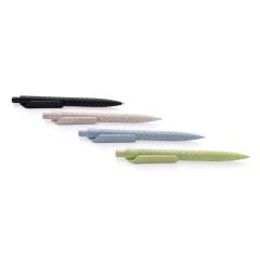 Stylo fabriqué à partir de fibre de paille de blé récolté (composition : 60% de paille de blé et 40% ABS), ce qui le rend durable. Encre bleue Dokumental® de fabrication allemande pour +/- 1200m d’écriture et bille en carbure de tungstene assurant un...