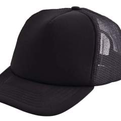 The original trucker cap is made of five panels and foam front with mesh sides for optimal ventilation. The front is perfect for large prints.