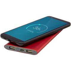 8000mAh powerbank with aluminium housing. Supports 5W wireless charging and also comes with Micro USB output to enable charging by cable. With the 8000mAh lithium polymer battery it can fully charge a smartphone several times. Power indicator that shows energy level at all times. Micro USB port-in: 5V/2A Output: 5V/2A. Wireless output 5W. Including PVC free TPE plastic charging cable. Delivered in a standard gift box.