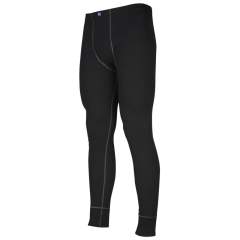• functionele, thermische lange onderbroek met gulp<br />• nauwsluitende pasvorm<br />• elastische taille<br />• gebreide manchetten onderaan de broekspijpen