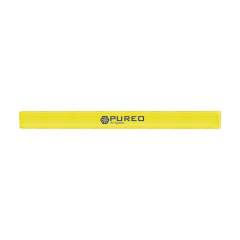 Kunststof reflecterende snap armband. Voor promotioneel gebruik.