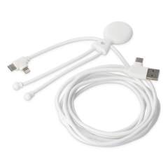 The Xoopar Mr. Bio Long PD is a 2-meter multi-charging cable featuring dual input (USB-A &amp; USB-C) and dual output (USB-C &amp; Lightning). It supports fast charging and data transfer up to 60 W—powerful enough to charge laptops and other devices with ease. Made from recycled plastic, 53% of its total weight comes from recycled materials.
