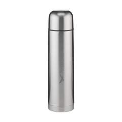 Double-walled, vacuum-insulated, stainless steel thermo bottle. Extremely durable and unbreakable. The vacuum between the walls insulates the contents and keeps drinks hot or cold for a longer period of time. With screw cap/drinking cup and handy push-pour system. Leak proof. Not dishwasher-safe. Capacity 1,000 ml. Each item is supplied in an individual brown cardboard box.