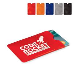 Soft case card holder with RFID protection to prevent skimming. Made of a thin material, so easy to put it in your wallet. Ideal for a debit cards. With indentation to allow easy removal of the card.