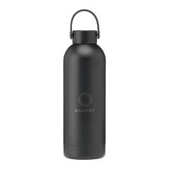 Double-walled water bottle/thermos bottle made from recycled stainless steel. Vacuum-insulated and leak proof. Finished with a matte, scratch-resistant powder coating. Suitable for keeping cold or hot drinks at temperature. RCS-certified. Total recycled material: 92%. Capacity 500 ml. Stainless steel can be recycled many times whilst retaining the quality of the material. By using recycled stainless steel, fewer new raw materials are needed. This means less energy consumption and less use of water. Each item is supplied in an individual brown cardboard box. Double-walled water bottle/thermos bottle made from recycled stainless steel. Vacuum-insulated and leak proof. Finished with a matte, scratch-resistant powder coating. Suitable for keeping cold or hot drinks at temperature. RCS-certified. Total recycled material: 92%. Capacity 500 ml. Stainless steel can be recycled many times whilst retaining the quality of the material. By using recycled stainless steel, fewer new raw materials are needed. This means less energy consumption and less use of water. Each item is supplied in an individual brown cardboard box.