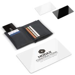 Put this card in your wallet between RFID enabled bank cards and prevent fraud with bank cards stacked next to the blocker by illegal use of RFID scanners and readers. The card is fitted with a resistant foil which disrupts the frequency of card read...
