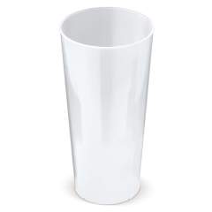 Gobelets réutilisables, solides et incassables. Ils sont empilables et fabriqués en Allemagne avec 94% de plastique organique. Respecte les réglementations les plus strictes en matière de sécurité alimentaire. 100% recyclables.