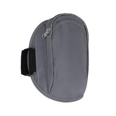 A sports armband with pouch for valuables, made from reflective materials for enhanced visibility on the road. Suitable for most smartphones, it features an adjustable size, making it ideal for both men and women.
