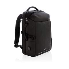 Deze handige reisrugzak is bedoeld voor korte weekendtrips. Het is ontworpen met een gewatteerd 17-inch laptopvak om uw laptop optimaal te beschermen. Deze tasheeft de capaciteit van een trolley zonder het gewicht van de wielen en het handvat, en het gebruik van een rugzak maakt u mobieler, handsfree en vereenvoudigt uw reiservaring. Laat uw wielen thuis en reis gemakkelijk. Inclusief trolleyriem, zijvak voor waterfles en USB A-uitgang. Vak met snelle toegang aan de bovenkant, voorvak met ritssluiting en RFID-beschermde vakken. Met AWARE™-tracer die het echte gebruik van gerecyclede materialen valideert. Elke tas heeft 35,5 0,5L PET-flessen hergebruikt. 2% van de opbrengst van elk verkocht Impact-product wordt gedoneerd aan Water.org.<br /><br />FitsLaptopTabletSizeInches: 17.0<br />PVC free: true