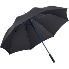 Stylish automatic golf umbrella for two people with coloured shaft and coloured elements
