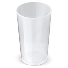 Reusable cups are indispensable in our society. The environmentally friendly alternative to the disposable cups. Can be used at festivals, concerts, sporting events or private parties. These strong, unbreakable Toppoint design cups are stackable and made of plastics complying with the strictest food safety regulations. Completely taste and smell neutral. 100% recyclable.