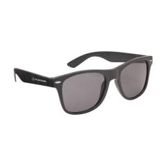Lunettes de soleil avec monture fabriquée en fibres de paille de blé biodégradables et en plastique PP. Elles offrent une protection UV 400 (selon les normes européennes).