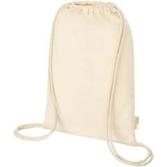 Sustainable drawstring bag with a large main compartment and cotton drawstring closure to keep all belongings safe and secure. This bag is made in India with 100 g/m² organic cotton and is OEKO-Tex certified. With a resistance up to 5 kg weight, this...