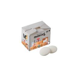 Moving box full colour printed and filled with approx. 26 gram imperial mints