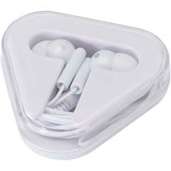 The Rebel earbuds are straightforward earbuds that can be used with any standard audio device with a 3.5 mm audio jack. The earbuds come in a triangular case with cable storage made from recycled plastic, which protects it well from any external damage.