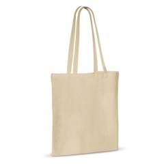 Classic unbleached cotton shoulder bag, ideal for promotional activities. This OEKO-TEX® certified bag is a sustainable choice.