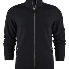 Sweatshirt met lange ritssluiting in ringgesponnen stretchmateriaal. Contrasterende ritssluitingen, decoratieve flatlock naden en zijzakken met ritssluiting. SpunDyed. Oeko-Tex 100 gecertificeerd.