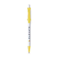 Stylo à encre bleue de la marque Stilolinea®, avec clip et pointe colorés. Fabriqué en Italie.