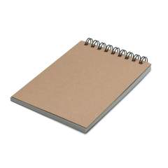 The 50 sheets of this sustainable pocket notebook were made from rocks. The result is a strong, smooth water-resistant sheet of paper with a remarkably cool touch. The reporter book shape and spiral make it easy to take quick notes.