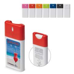 Reinigingsspray op basis van alcohol (62%) in een compact formaat.