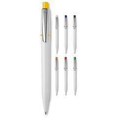 Le très élégant stylo bille Semyr de couleur opaque avec anneau coloré, poussoir et avec clip chromé. Le stylo est équipé avec une cartouche Jumbo pouvant écrire jusqu’à 4.5 km. Le stylo est fabriqué en Europe en plastique ABS. À partir de 5.000 pièc...