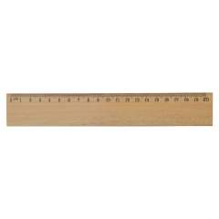 Karakteristieke liniaal (20cm) van cederhout. Door het natuurlijke materiaal zijn kleine kleurvariaties mogelijk. Dit is geen defect maar het bewijs van een natuurproduct.