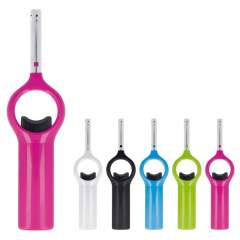 This utility lighter comes in bright colours and it will light up every party. This lighter will mainly be used to light up the barbecue or when lighting candles. The lighter is ideal to avoid burning your hands when lighting up a candle.