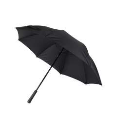 This stylish and modern 23-inch umbrella will keep you dry and comfortable even on the rainiest of days. Crafted from premium 190T pongee RPET fabric, it provides excellent rain protection whilst it boasts a sleek design. Designed with a metal shaft and full fiberglass frame, this umbrella ensures strength and durability for challenging weather. The straight minimalist ABS plastic handle, with a comfortable rubber finish, adds contemporary flair and a secure grip. Featuring a manual-open/manual-close system for ease of use, and a closing strap in the classic Baltimore PU fabric it combines functionality with style. Stormproof. With AWARE™ tracer technology, this umbrella confirms the genuine use of recycled materials, underscoring our commitment to responsible sourcing.<br /><br />UmbrellaMechanism: Manual open/close<br />IsStormproof: true