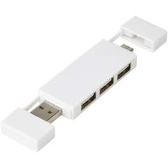 2.0 USB hub with 3 ports, with USB-A and Type-C input.