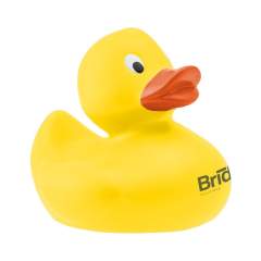 Rubber duck bath toy.