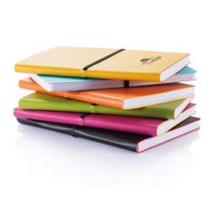 Soft PU notebook with 192 lined pages inside of 80g/m2 paper.<br /><br />NotebookFormat: A5<br />NumberOfPages: 192<br />PaperRulingLayout: Lined pages