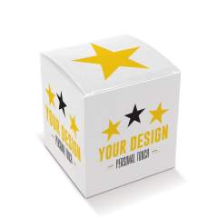 Boîte cadeau en carton pour petit mug avec possibilité d'impression.