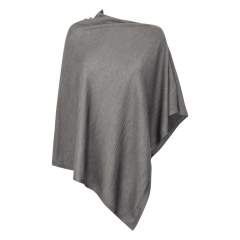Fijngebreide poncho voor dames.