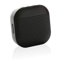 3W wireless speaker made with RCS (Recycled Claim Standard) certified recycled ABS. Total recycled content: 41% based on total item weight. RCS certification ensures a completely certified supply chain of the recycled materials. The speaker is equipped with a 400 mAh battery to ensure up to 3.5 hours of playing time and BT5.3 for smooth connection with clear sound. Connection range up to 10 metres. With mic to answer calls. Packed in FSC® mix box. Including RCS certified recycled TPE charging cable. Item and accessories 100% PVC free. IPX 4 waterproof.<br /><br />HasBluetooth: True<br />NumberOfSpeakers: 1<br />SpeakerOutputW: 3.00<br />PVC free: true