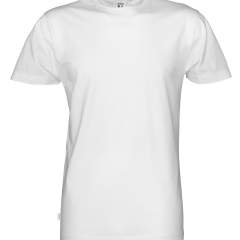 T-shirt voor kinderen in organische katoen met ronde hals en dubbelgestikte halsopening. Ribboord aan de nek en met zijnaden.<br />Moderne pasvorm.