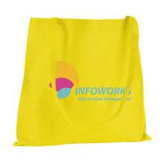 Einkaufstasche mit langen Henkeln aus "non woven" Material (80 g/m²): eine superleichte, starke Kunstfaser.