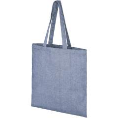 Draagtas gemaakt van 210 g/m² gerecycled katoen polyester mix. Gerecycled katoen wordt vervaardigd uit voor consumenten bestemd afval dat in textielfabrieken tijdens het snijproces wordt geproduceerd. Deze tas is gemakkelijk op te vouwen. De perfecte metgezel voor verschillende activiteiten, zoals boodschappen doen, dagtochten of knutselprojecten. Door de aard van het productieproces kunnen er kleine variaties zijn in de kleur van het daadwerkelijke product. Lengte van de hengels is 31 cm. Geschikt tot 5 kg gewicht.