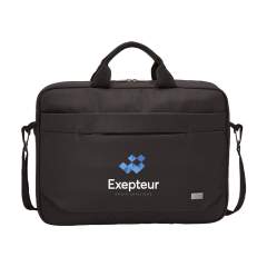 Sacoche professionnelle de Case Logic pour ordinateur portable 15,6 pouces. Cette sacoche en polyester dispose d'un compartiment spacieux pour ordinateur portable avec mousse de protection, afin de ranger et transporter en toute sécurité un ordinateur portable avec une taille d'écran allant jusqu'à 15,6 pouces. Elle possède, par ailleurs, beaucoup d'espace de rangement intelligent, comme une poche séparée pour une tablette de 10,1 pouces, une poche avant avec protection zippée cachée pour ranger un téléphone, une poche avant spacieuse avec un panneau de rangement pour les stylos, petits appareils électroniques et câbles de charge, ainsi qu'un compartiment de rangement spécial pour les documents. Dispose d'une bandoulière réglable/détachable, d'une poignée rembourrée et d'une sangle de bagage, permettant de la fixer à la plupart des valises à roulettes.