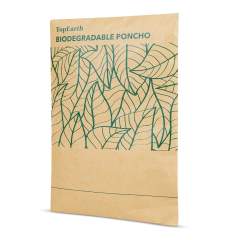 Poncho biodégradable en PE. Inutile de dire que les plastiques doivent être jetés dans les bacs de recyclage désignés pour. Mais il est toujours bon de savoir que ce poncho se dégrade naturellement en 12 mois. Taille du poncho: 127x100cm.