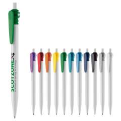 Toppoint design balpen, geproduceerd in Duitsland. Deze pen bevat een blauwschrijvende X20 vulling voor 2,5km schrijfplezier en heeft een hardcolour finish. Toppoint design balpen, geproduceerd in Duitsland. Deze pen bevat een blauwschrijvende X20 vulling voor 2,5km schrijfplezier en heeft een hardcolour finish.