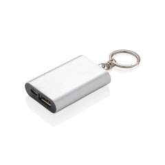 Kompakte 1.000 mAh Lithiumbatterie im leichten Aluminiumgehäuse mit Schlüsselanhänger. Die Notfallbatterie lädt das Telefon bis zu 50% auf. Mit dem USB Ausgang 5V/1A können Sie jedes Mobiltelefon mit der Batterie verbinden (Input 5V/1A). Inklusive Micro-USB Ladekabel<br /><br />PowerbankCapacity: 1000