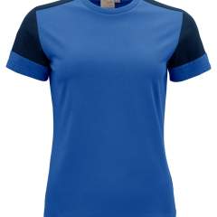 Moderne, aansluitende bicolor T-shirt met geribde nek in vier lagen en elastaan in de boord. Uitscheurbaar neklabel en afzonderlijk geweven maatlabel. Aan de binnenzijde van de linkerzijnaad werd een zakje voorzien voor het innaaien van een waschip. De stof is ringgesponnen en nabehandeld met een enzyme wash, waardoor het materiaal voorgekrompen is en zacht aanvoelt. Oeko-Tex 100 gecertificeerd.
