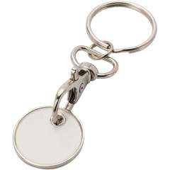 The Rory keyring with coloured trolley coin is designed to fit most supermarket trolleys, allowing you to unlock them without coins or tokens.