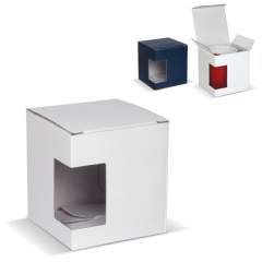 Blue or white window gift box for a single mug.