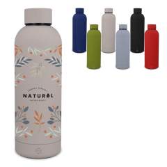 Profitez de la sensation luxueuse et douce de notre bouteille Alchemy soft touch de 500 ml. Son design premium et sa prise en main confortable en font un choix idéal pour l'hydratation quotidienne. Disponible en plusieurs couleurs promotionnelles et ...