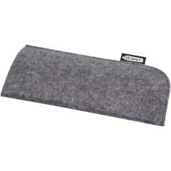 Pochette soignée pour lunettes/lunettes de soleil en feutrine recyclée certifiée GRS de haute qualité, douce et durable. Avec une poche ouverte pour y glisser facilement vos lunettes afin de les protéger lorsqu'elles ne sont pas utilisées.