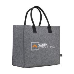 WoW! Sac à provisions robuste en feutre RPET. Le sac offre un espace considérable. Les poignées doublement cousues sont solides, ont une taille pratique et offrent un confort supplémentaire lors du transport. Certifié GRS. Matière recyclée totale : 97%. Capacité env. 28 litres.