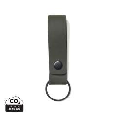 Loop keyring in supple vegan/Nubuck PU leather. Secured with a metal rivet, our keyring does as much for your overall look as it does for keeping your keys from getting lost in your bag.