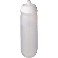 Single-walled sport bottle with a screw-fix pull-up lid. Made from flexible MDPE plastic, this squeezy bottle is perfect for sporting environments. Volume capacity is 750 ml. Made in the UK. BPA-free. EN12875-1 compliant and dishwasher safe.